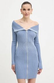 Sukienka mini Guess  niebieska W5YK28.Z30I2