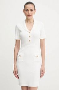 Sukienka mini Guess  beżowa W5YK29.Z0130