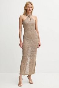 Sukienka maxi Guess  beżowa W5YK48.Z37G0