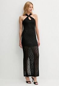 Sukienka maxi Guess  czarna W5YK48.Z37G0