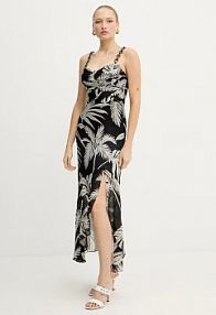Sukienka maxi Guess  czarna W5YK64.WCWF2