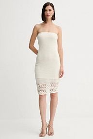 Sukienka mini Guess  beżowa W5YK76.Z3P21