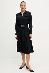 Sukienka midi Marciano Guess  czarna 5YGK32.7356A