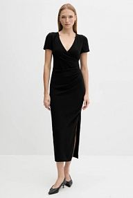 Sukienka maxi Armani Exchange  czarna XW000665.AF10