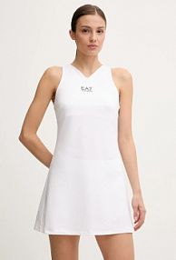 Sukienka mini EA7 Emporio Armani  biała AF14524.7W000
