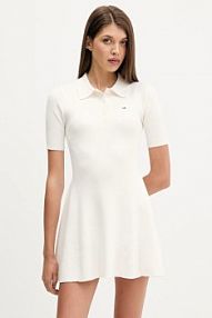 Sukienka mini Tommy Jeans  beżowa DW0DW21471