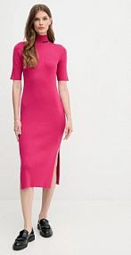 Sukienka midi DKNY  różowa DJ5R0751