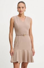 Sukienka mini Marciano Guess  beżowa 5BGK17.7046A