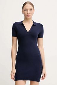 Sukienka midi Calvin Klein Jeans  granatowa LV044D321G