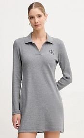 Sukienka mini Calvin Klein Jeans  szara LV047D214G