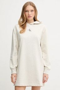 Sukienka mini Calvin Klein Jeans  szara LV047D229G