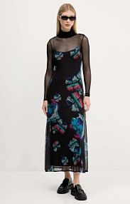 Sukienka maxi Desigual  czarna 25WWVK03