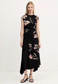 Sukienka midi Desigual  czarna 25WWVK12