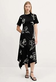 Sukienka midi Desigual  czarna 25WWVK44
