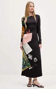 Sukienka maxi Desigual  czarna 25WWVW08