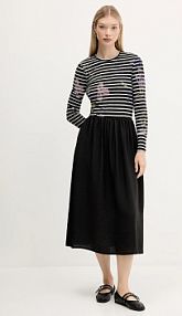 Sukienka midi Desigual  czarna 25WWVW15