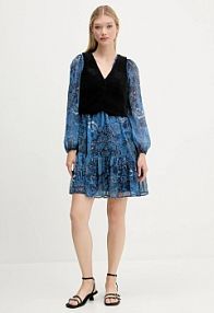 Sukienka mini Desigual  granatowa 25WWVW27