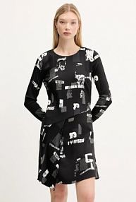 Sukienka mini Desigual  czarna 25WWVW29