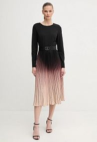 Sukienka midi DKNY  czarna DD4H1C24