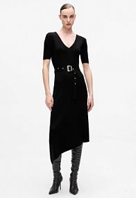 Sukienka midi Karl Lagerfeld  czarna A4W13026