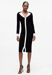 Sukienka midi Karl Lagerfeld  czarna A4W13025