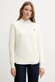 Sweter Polo Ralph Lauren  beżowy damski 211972105