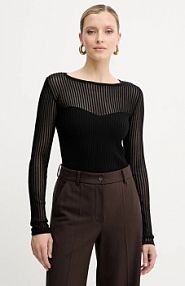 Sweter PATRIZIA PEPE  czarny damski 8K0305.K143