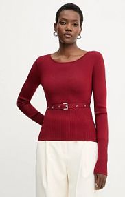 Sweter PATRIZIA PEPE  czerwony damski 8K0309.K274