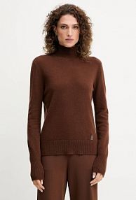 Sweter PATRIZIA PEPE  brązowy damski 8K0319.K247