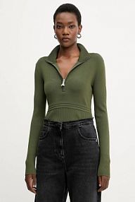 Sweter PATRIZIA PEPE  zielony damski 8K0323.K274