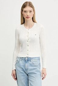 Kardigan Tommy Jeans  beżowy DW0DW20966