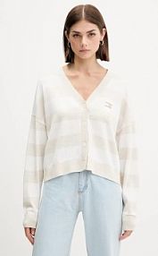 Kardigan Tommy Jeans  beżowy DW0DW20968
