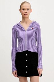 Kardigan Tommy Jeans  fioletowy DW0DW20974