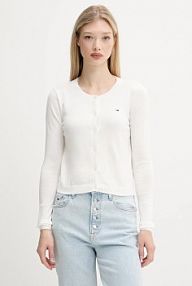 Kardigan Tommy Jeans  biały DW0DW20976