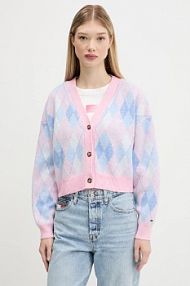 Kardigan Tommy Jeans  niebieski DW0DW21180