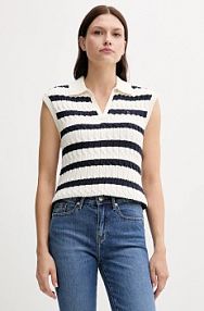 Kamizelka Tommy Hilfiger  beżowa damska WW0WW45655