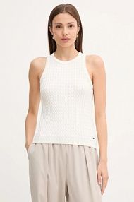 Kamizelka Tommy Hilfiger  beżowa damska WW0WW45706