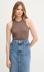 Kamizelka Tommy Hilfiger  brązowa damska WW0WW45706