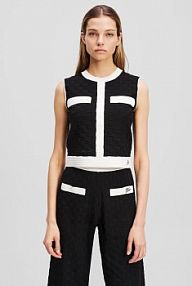 Kamizelka Karl Lagerfeld  czarna damska A3W18020