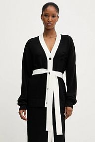 Kardigan Karl Lagerfeld  czarny A3W18026