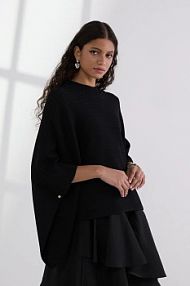 Ponczo Karl Lagerfeld  czarne A3W18031