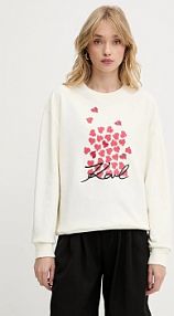 Bluza przez głowę Karl Lagerfeld  beżowa A3W20006