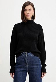 Golf Simona Corsellini  czarny damski A25CPMGG08S1