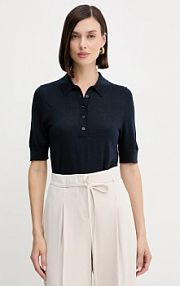 Koszulka polo Boss  granatowa damska 50545015