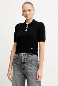 Koszulka polo pinko  czarna damska 105450.A2Q9