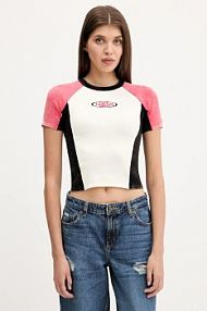 T-shirt Guess Originals  beżowy damski W5YR44.Z2YJ2