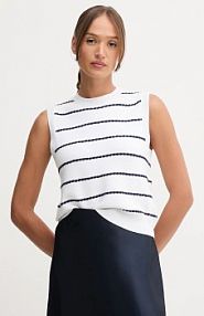 Sweter United Colors of Benetton  biały damski 104ME10EC