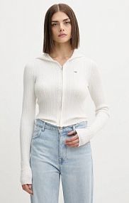 Kardigan Tommy Jeans  beżowy DW0DW21673