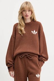 Sweter adidas Originals  brązowy damski KF2340