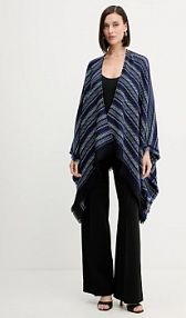 Ponczo Missoni  granatowe MA9EWODA413